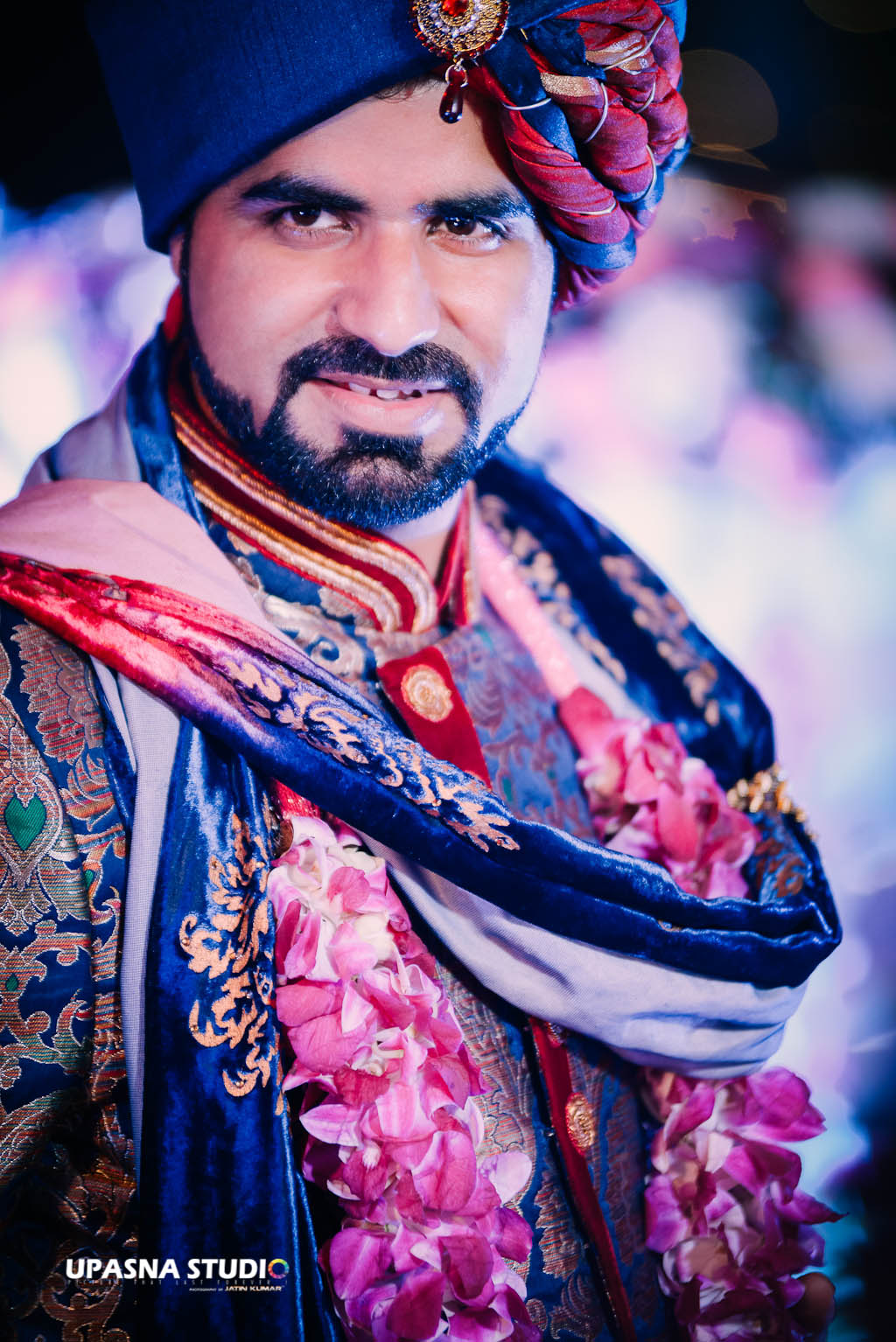 indian groom portrait